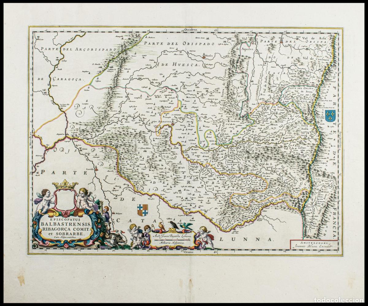 Art: Mapa de Nueva Caledonia y sus dependencias: [Mapa de Arag&oacute;n, Espa&ntilde;a] Episcopatus Balbastrensis&hellip; - Bl