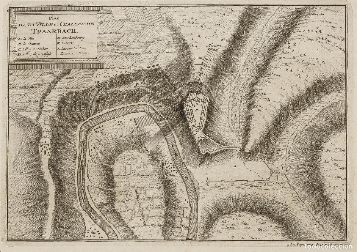 Art: Plan de la Ville et Ch&acirc;teau de Traarbach - Beeck, Anna