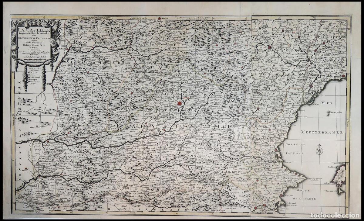 Art: La Castille Propre ou Vieille, et la Nouvelle avec - Visscher, Nicolas Jansz.