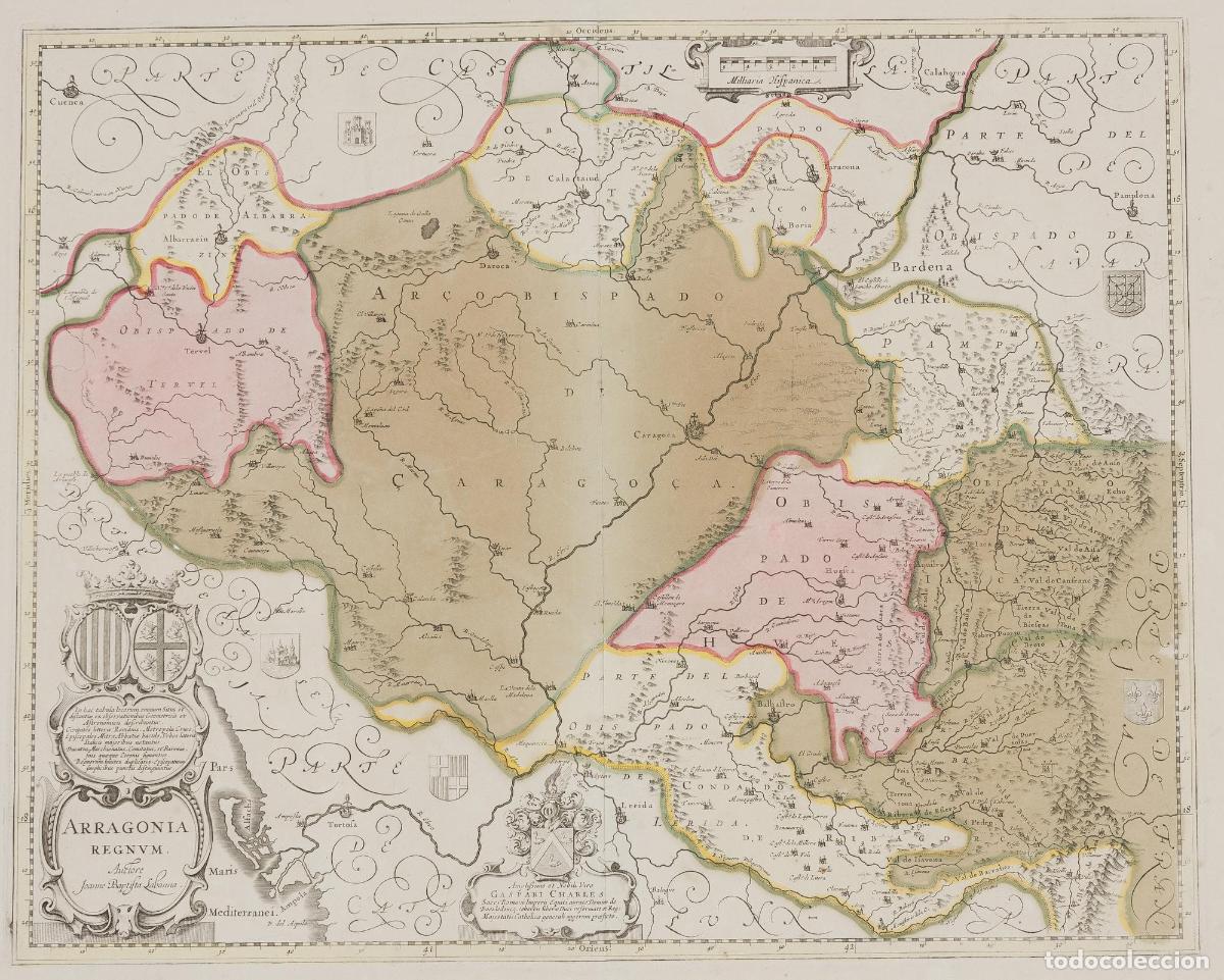 Art: Arragonia Regnum - Blaeu, Willem Janszoon