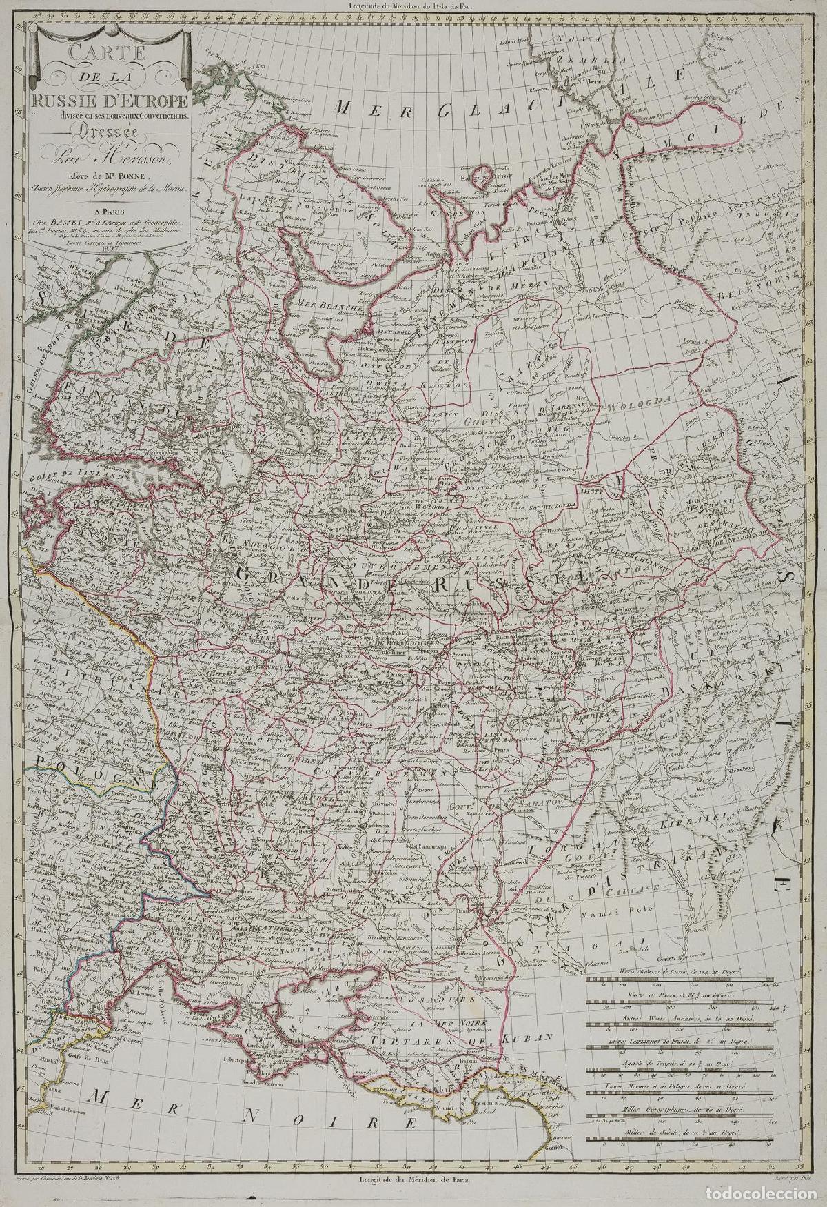 Arte: Carte de la Russie d'Europe divis&eacute;e&hellip; - H&eacute;risson, Robert