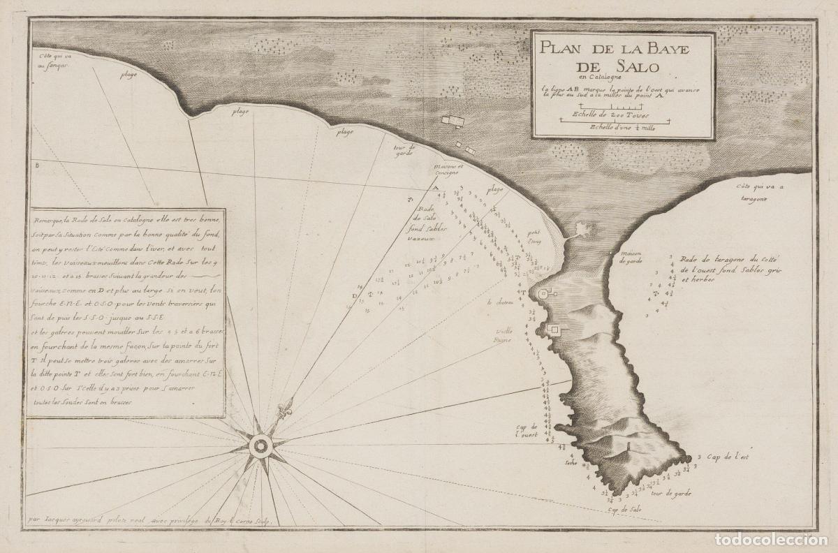 Arte: [Salou] Plan de la Baye de Salo en Catalogne - Ayrouard, Jacques