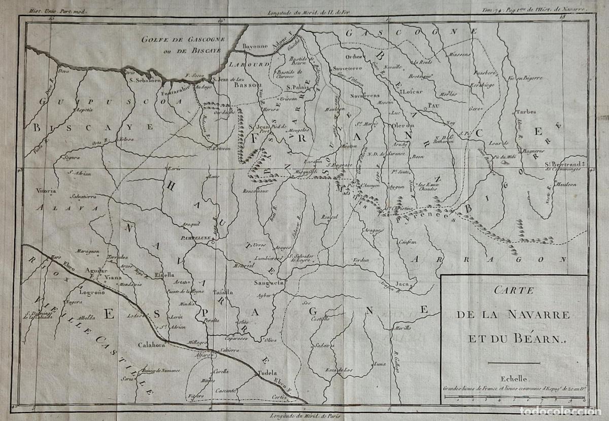 Kunst: Carte de la Navarre et du B&eacute;arn - Brion de la Tour, Louis