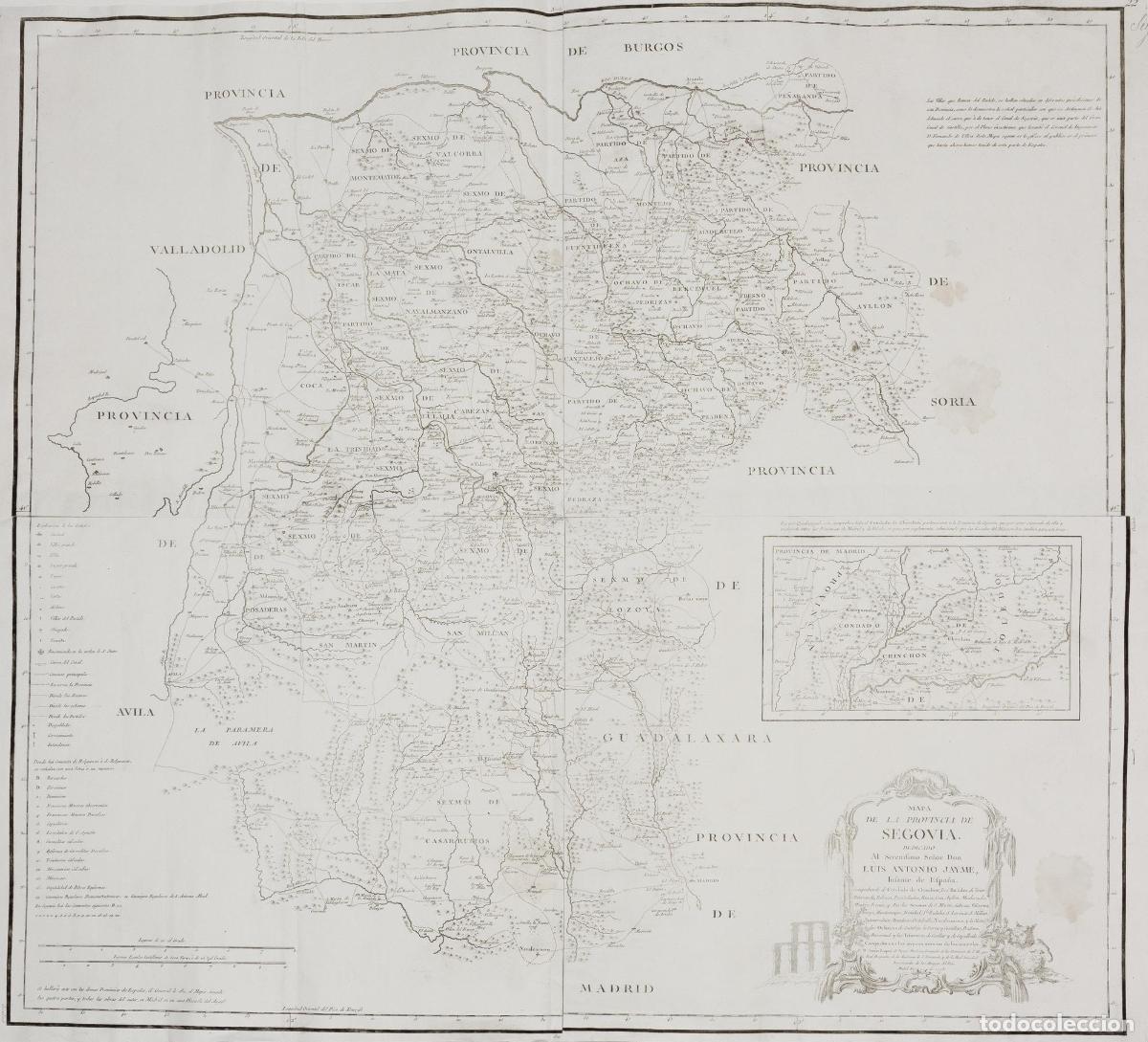 Kunst: Mapa de la provincia de Segovia - L&oacute;pez, Thomas