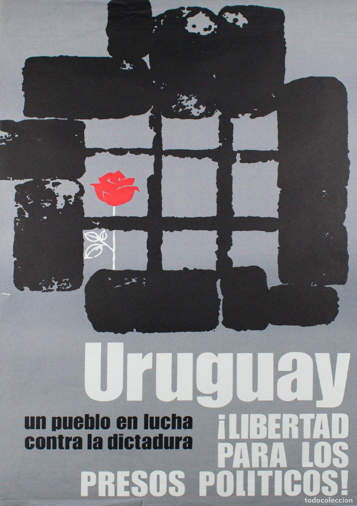 Kunst: Uruguay &iexcl;Libertad para los presos politicos! Un pueblo en lucha contra la dictadura. - Men&eacute;ndez, Gui