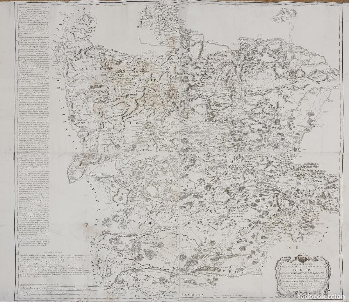 Art: Mapa geografico de una parte de la Provincia de Burgos - L&oacute;pez, Thomas
