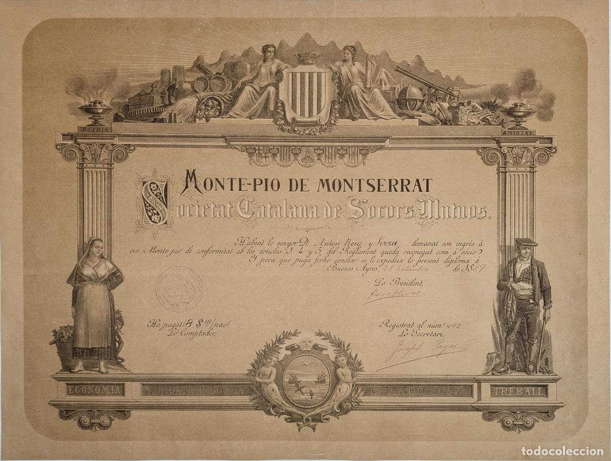 Art: Monte-Pio de Montserrat [Argentina] - Societat Catalana de Socrs Mutuos.
