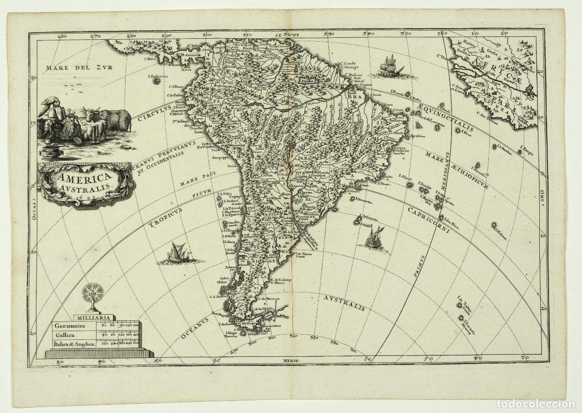 Art: America Australis. - Scherer, Heinrich