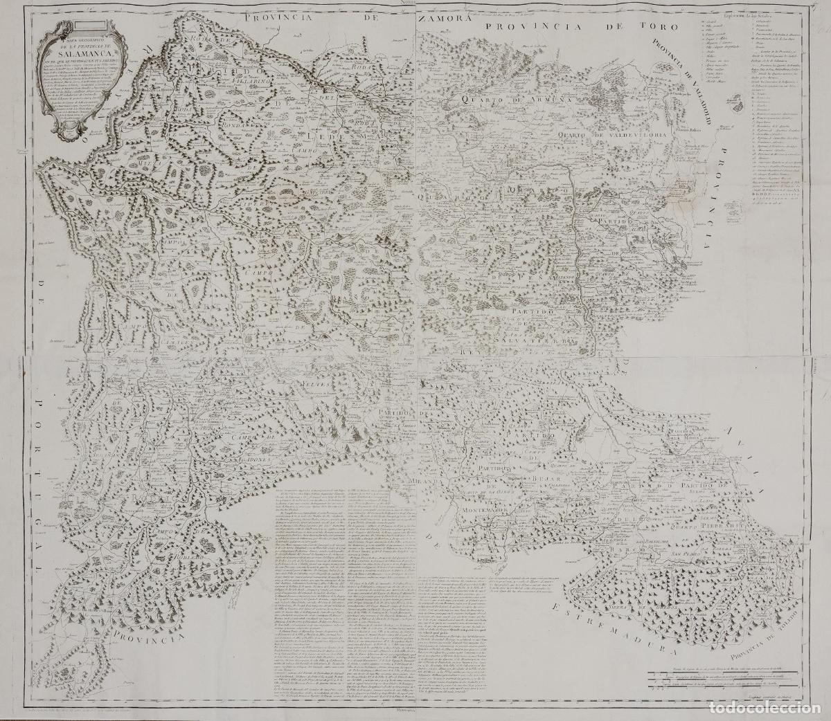 Art: Mapa Geografico de la Provincia de Salamanca - L&oacute;pez, Thomas