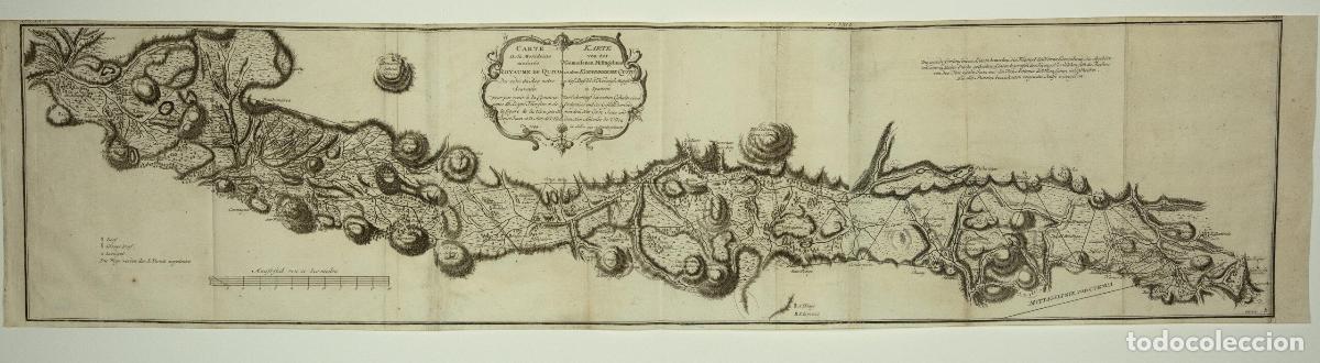 Art: Carte de la Meridiene mesur&eacute;e au Royaume de Quito - Juan / Ulloa
