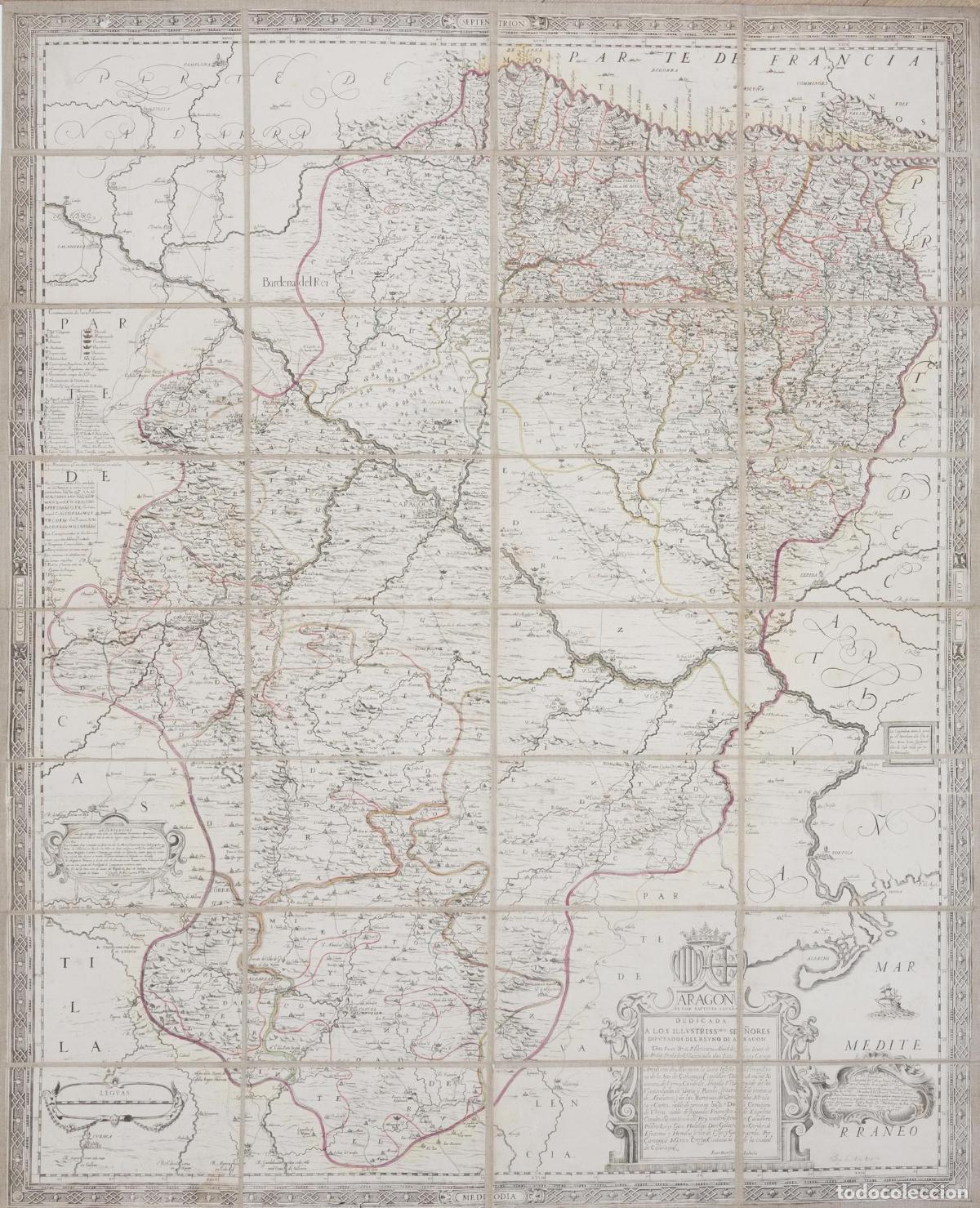 Art: Aragon de Ioan Baptista Lava&ntilde;a [Mapa de Arag&oacute;n, por Juan Baptista Laba&ntilde;a] - Lezaun y Tornos, Tom&aacute;s F