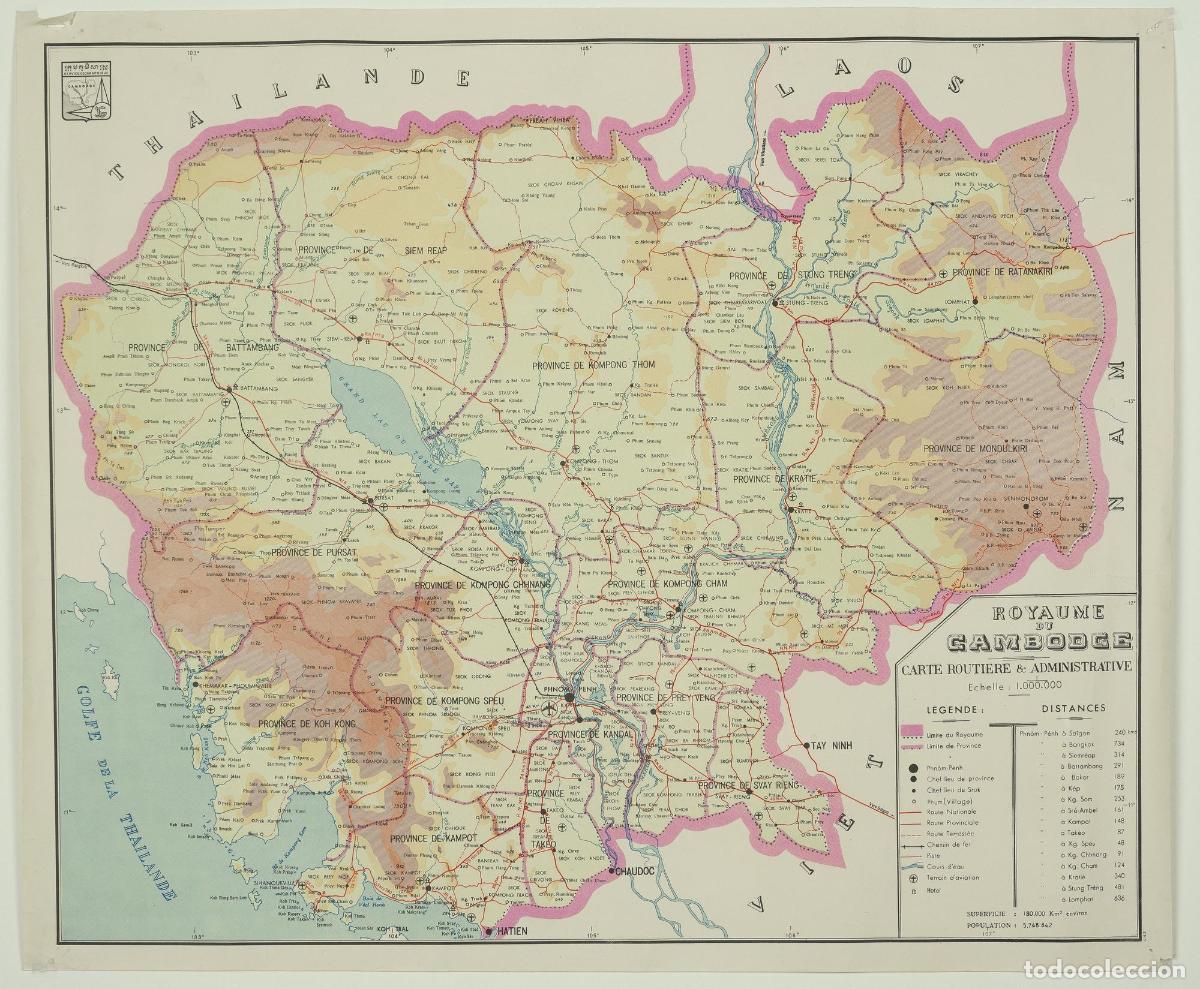 Art: Royaume du Cambodge - Service Geographique du Cambdoge