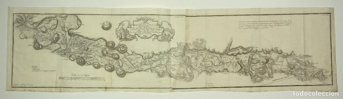 Art: Mapa del Reino de Quito, Ecuador: Carta de la Meridiana medida en el Reyno de Quito - Ulloa / Juan