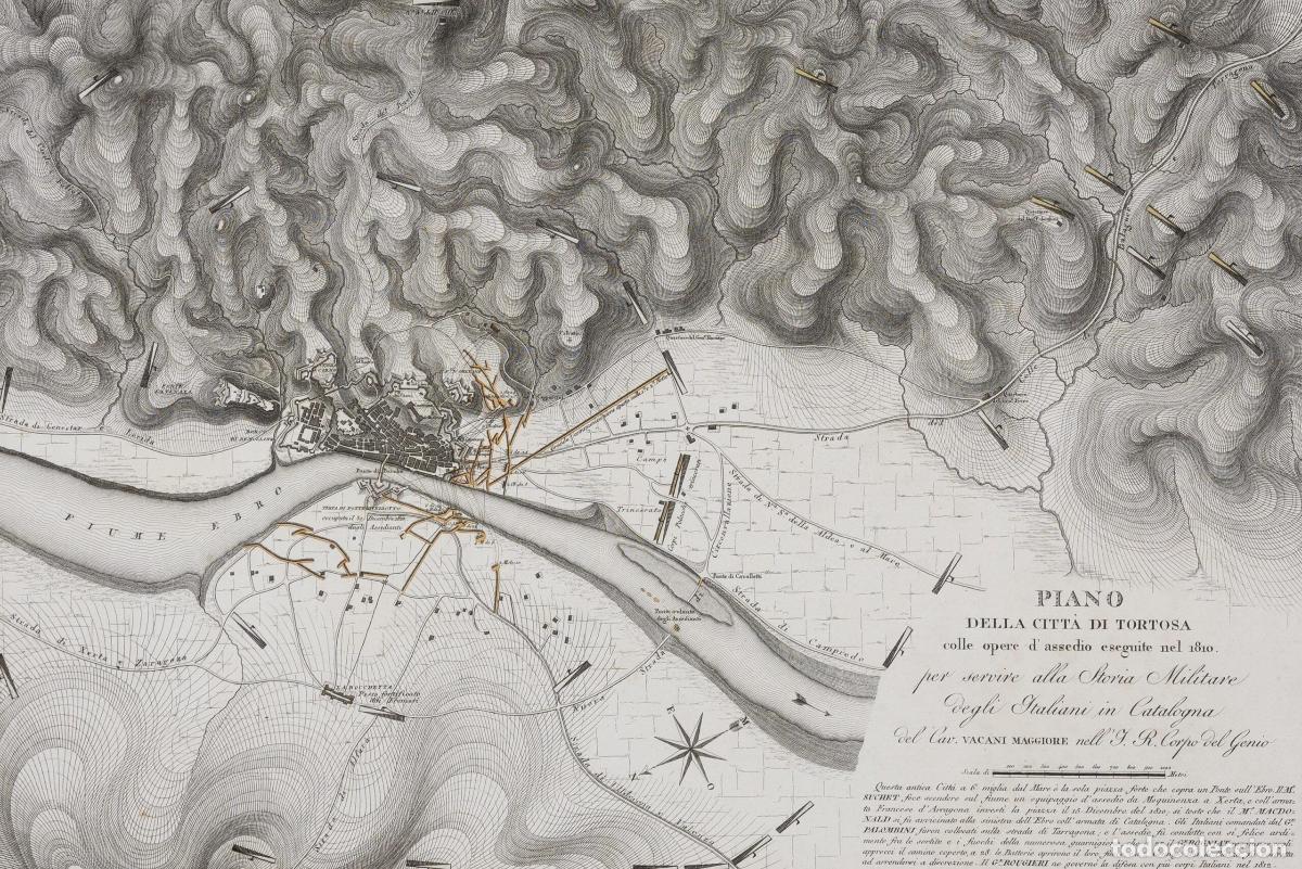 Arte: Piano della Citt&aacute; di Tortosa per servire alla Storia Militare&hellip; - Vacani, Camillo