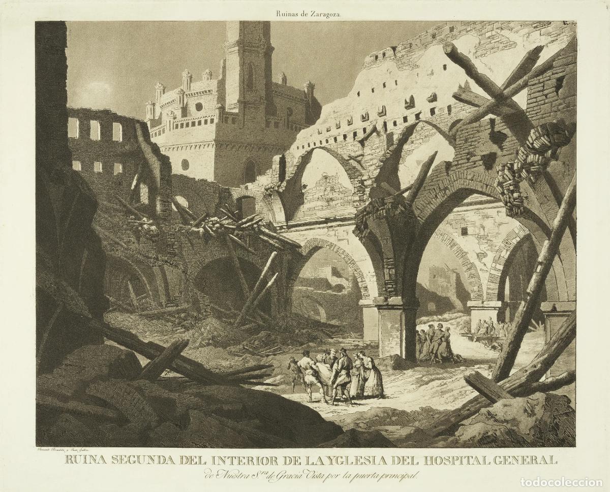 Arte: Ruina segunda del interior de la Yglesia del hospital general [Zaragoza] - Brambila, Fernando / Galv