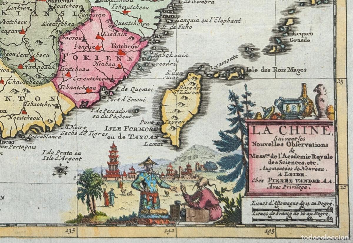 Arte: Mapa de China: La Chine, Suivant les Nouvelles Observations - AA, Pieter van der