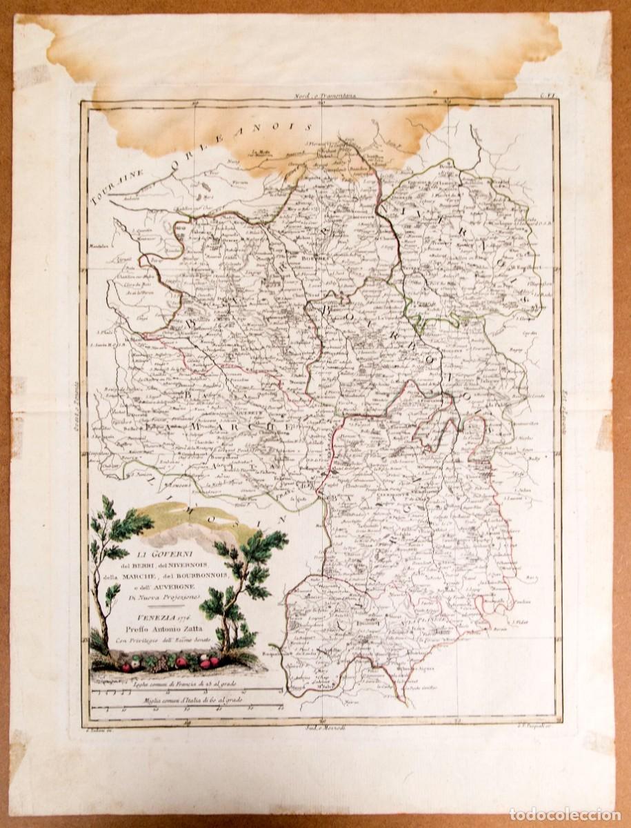 Arte: Li Governi del Berri, del Nivernois, della Marche, del Bourbonnois... - 1776