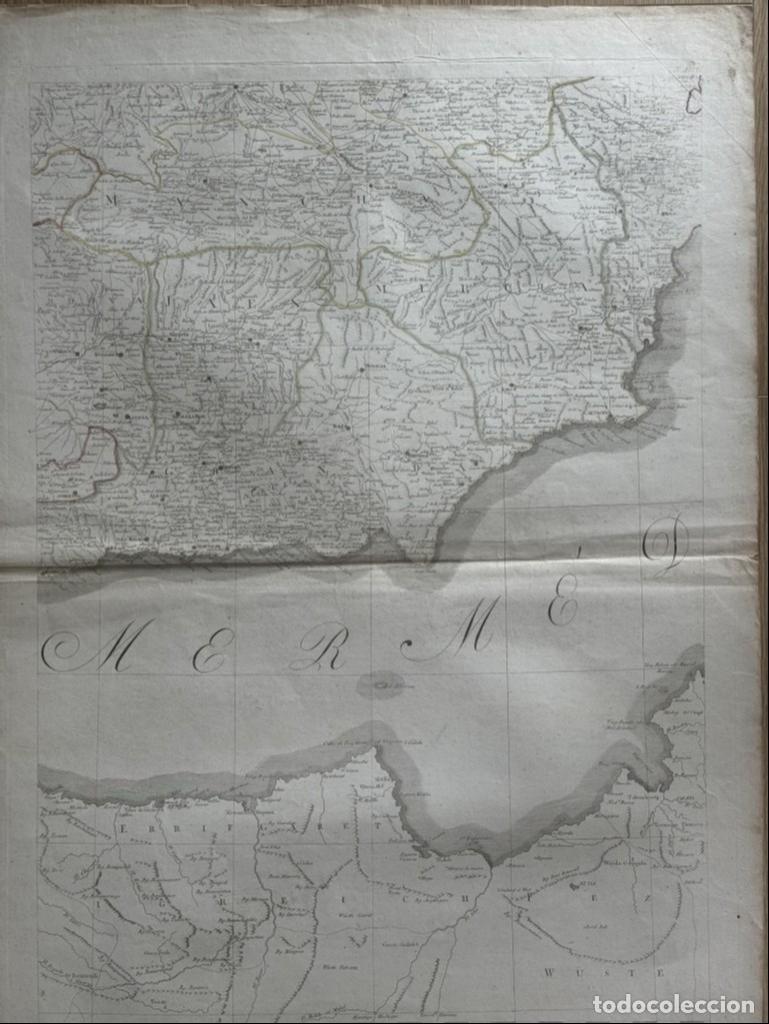 Arte: Gran mapa del sudeste de Andaluc&iacute;a y Murcia (Espa&ntilde;a), 1790 T. L&oacute;pez/ Schraembl