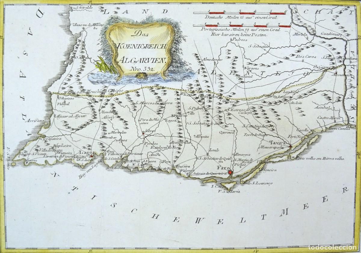 Arte: Portugal, Algarve, Von Reilly, 1789, Das Koenigreich Algarvien