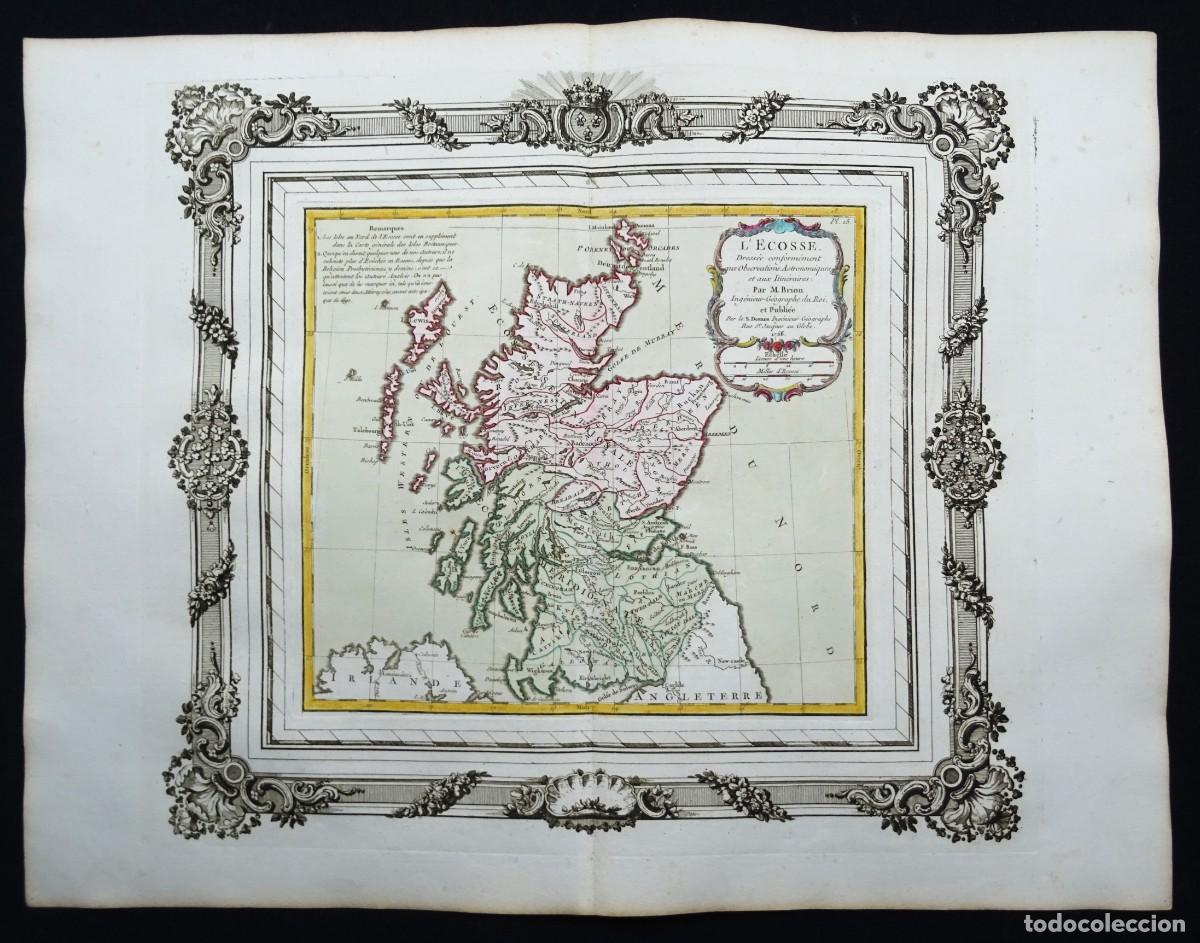 Arte: Reino Unido, Escocia, L. C. Desnos / M. Brion, 1767, L' Ecosse Dressee Conformement aux Observations