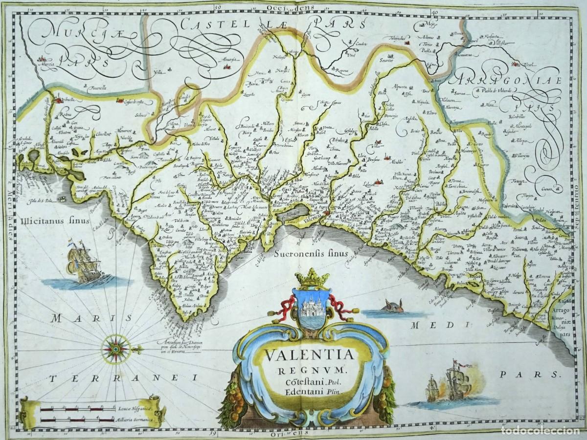 Arte: Valencia, J. Blaeu, 1661, Valentia regnum