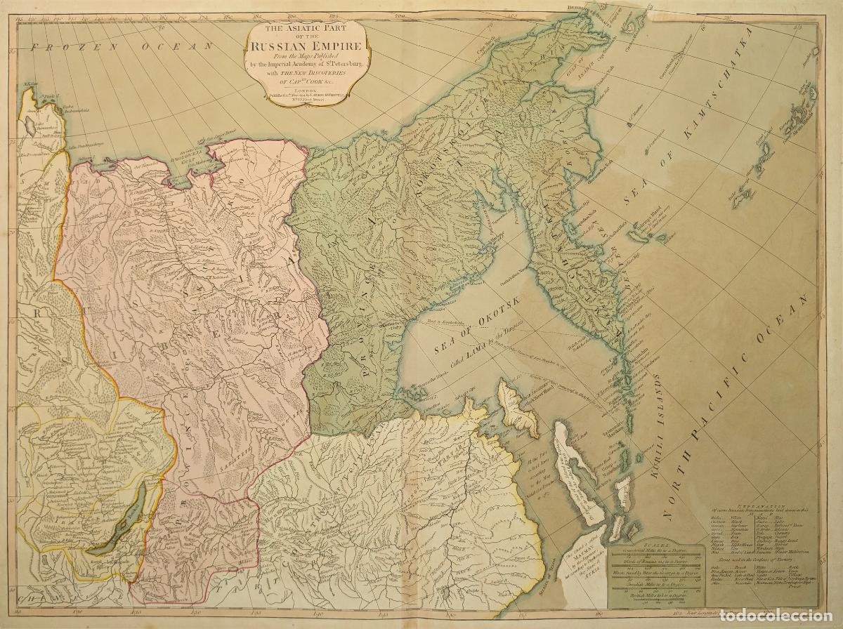 Kunst: Mapa de Siberia y el Extremo Oriente ruso: The asiatic part of the Russian Empire - Laurie, Robert