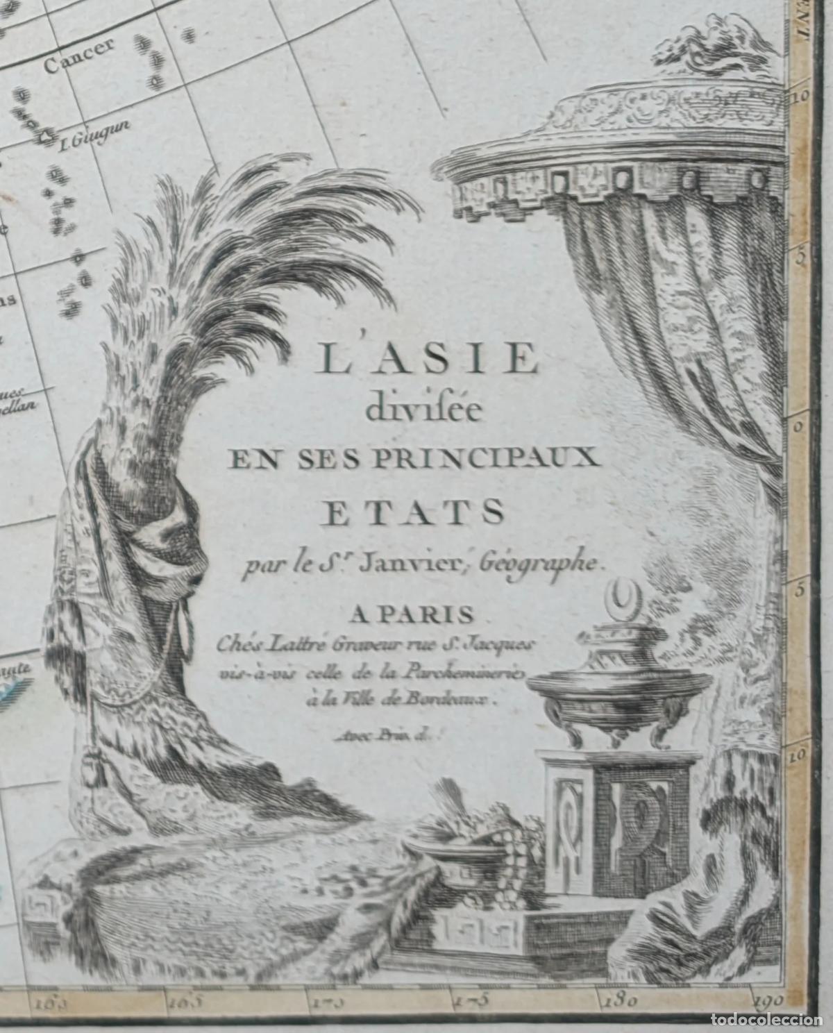 Kunst: Mapa de Asia: L'Asie divis&eacute;e en ses principaux Etats - Lattr&eacute; / Janvier