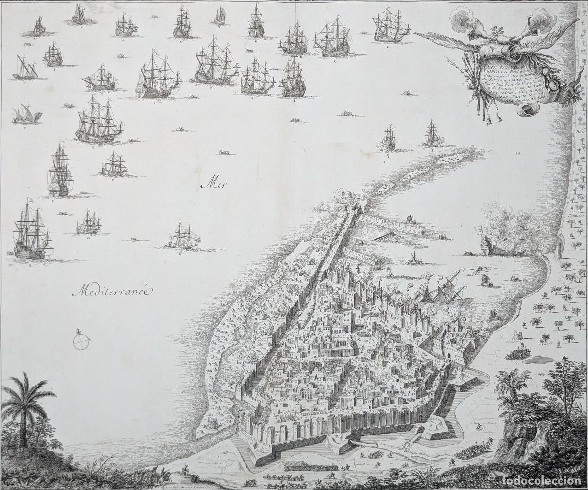 Art: Plano de Tr&iacute;poli, Libia: Plan de la Ville de Tripoli - Beaulieu, S&eacute;bastien Pontault de