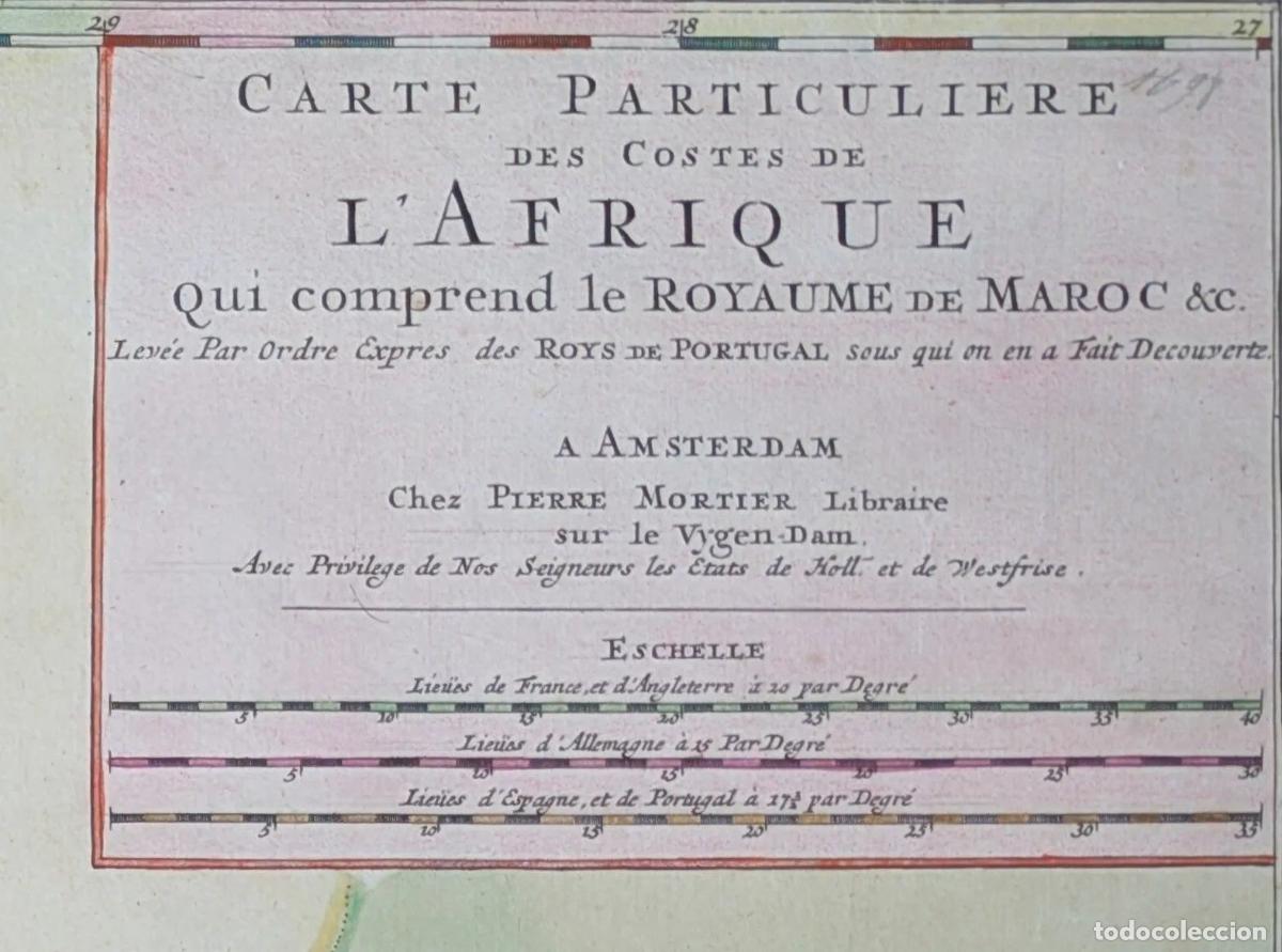Art: Mapa de las costas de Marruecos: Carte particuliere des costes de l'Afrique qui comprend le Royaume