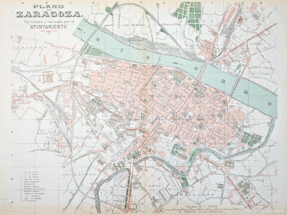 Art: Plano de Zaragoza: Plano de Zaragoza Facilitado y revisado por el Ayuntamiento - Alberto Martin Edit