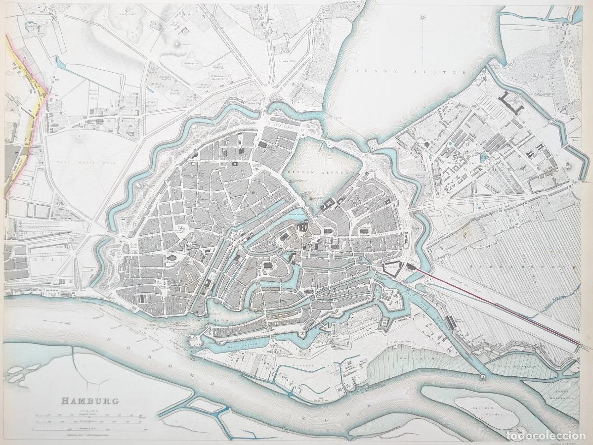 Art: Plano de Hamburgo, Alemania: Hamburg - S.D.U.K. (Society for the Diffusion of Useful Knowledge)