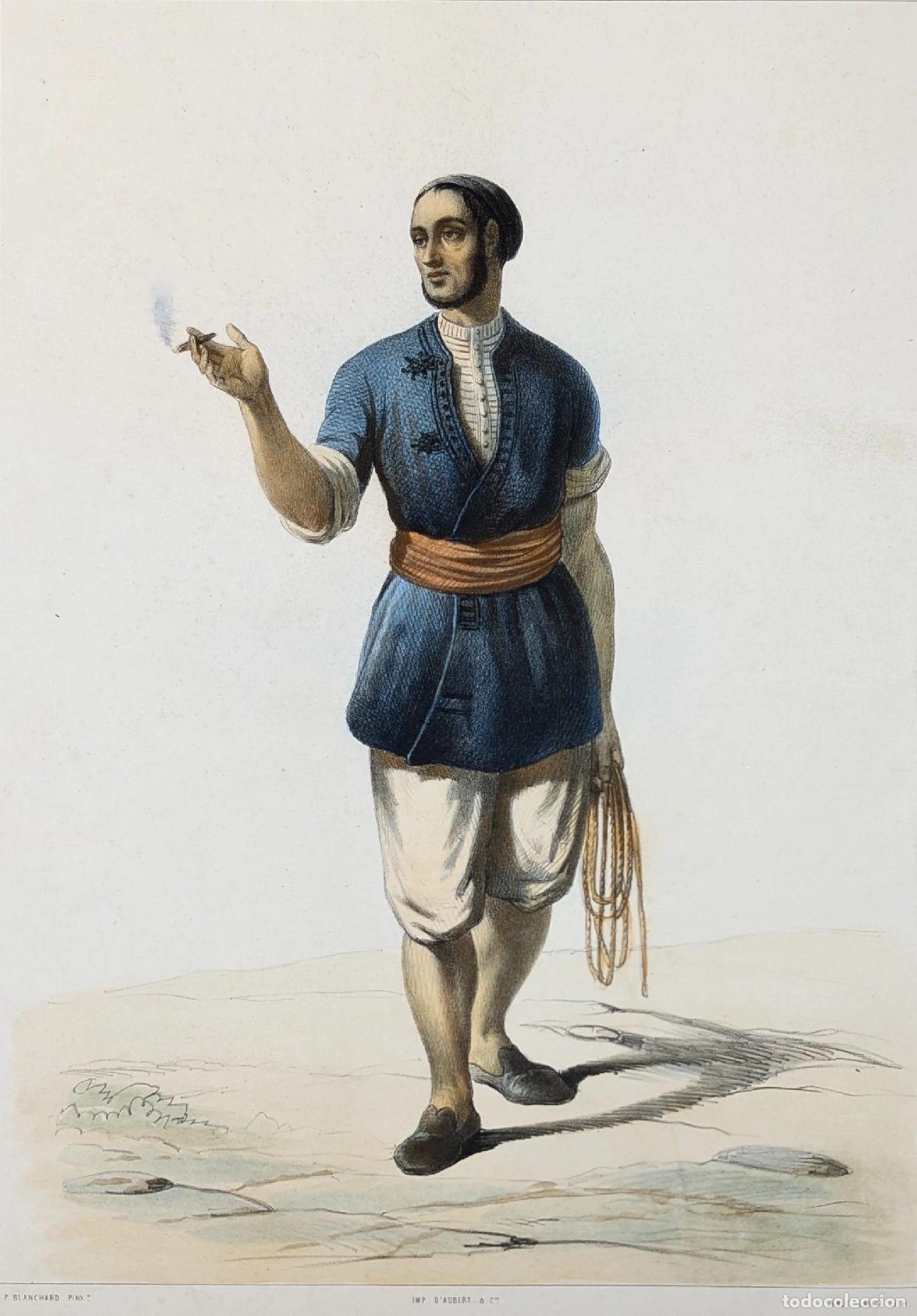 Art: Grabado de Gibraltar: Portefaix Juif &agrave; Gibraltar - Blanchard, Pharamond