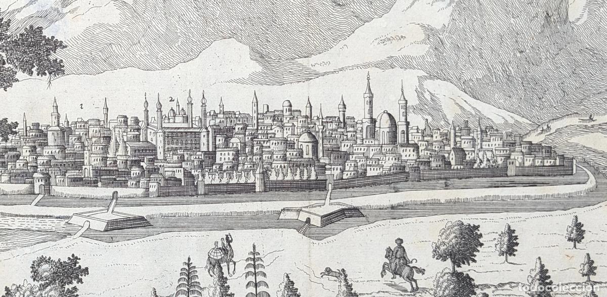 Arte: Vista de Damasco, Siria: Damascus. - Wagner, Johann Christoph
