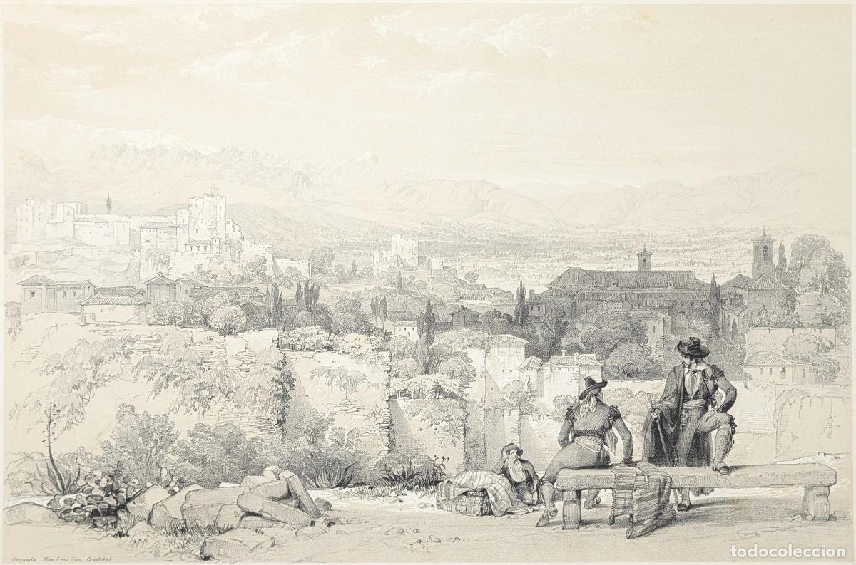 Arte: Vista de Granada desde San Crist&oacute;bal: Granada - View from San Cristobal - Vivian, George