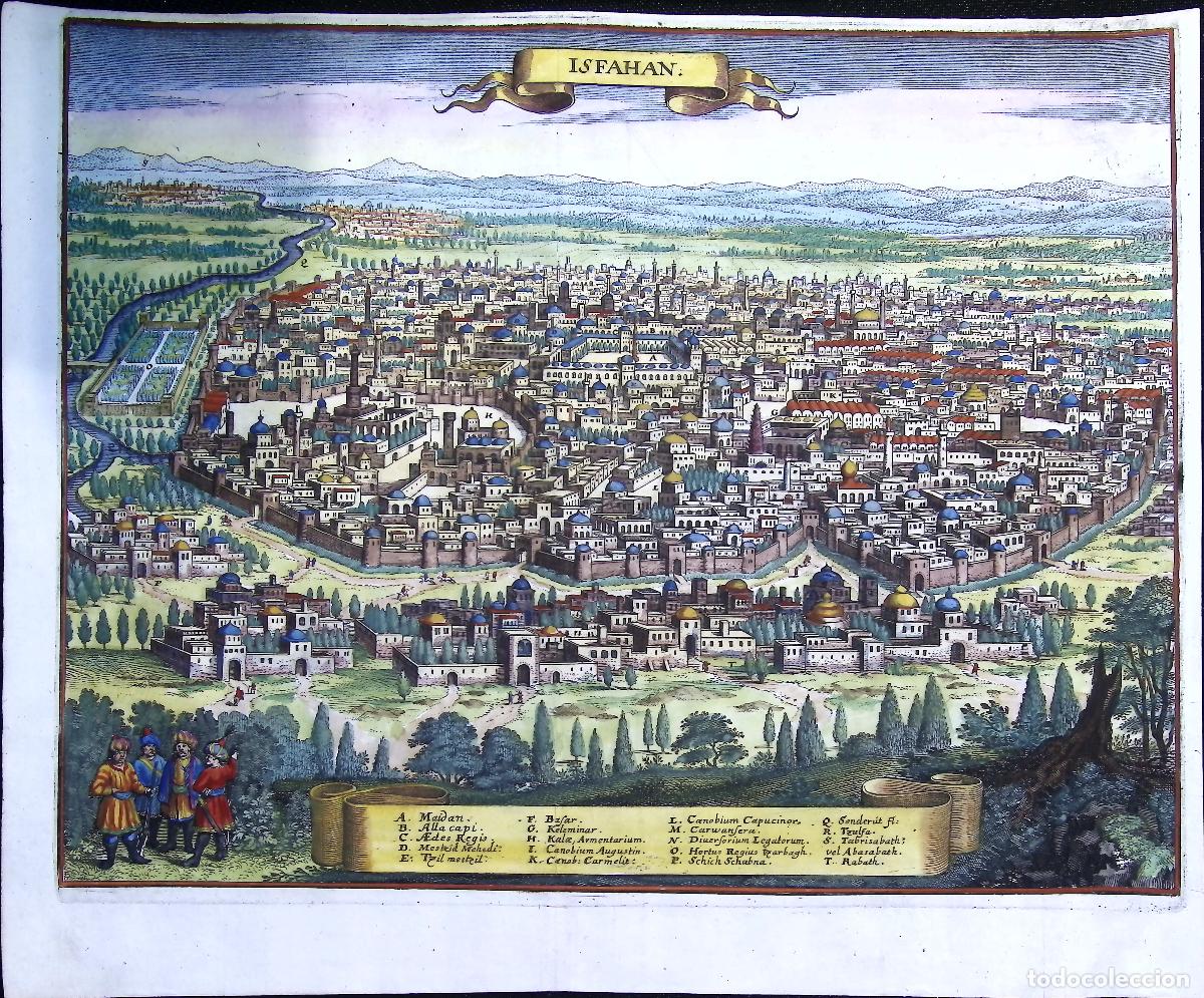 Art: Vista de Isfahan, Ir&aacute;n: Isfahan - Merian, Matth&auml;us