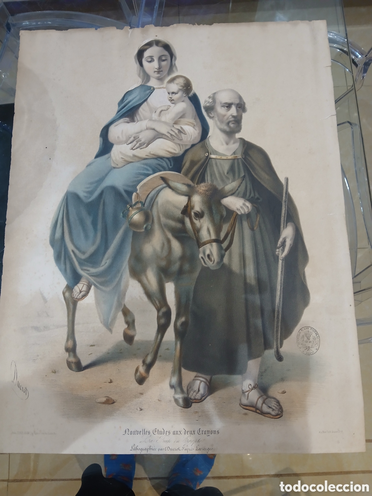Arte: Litografia antigua estado esta fotos