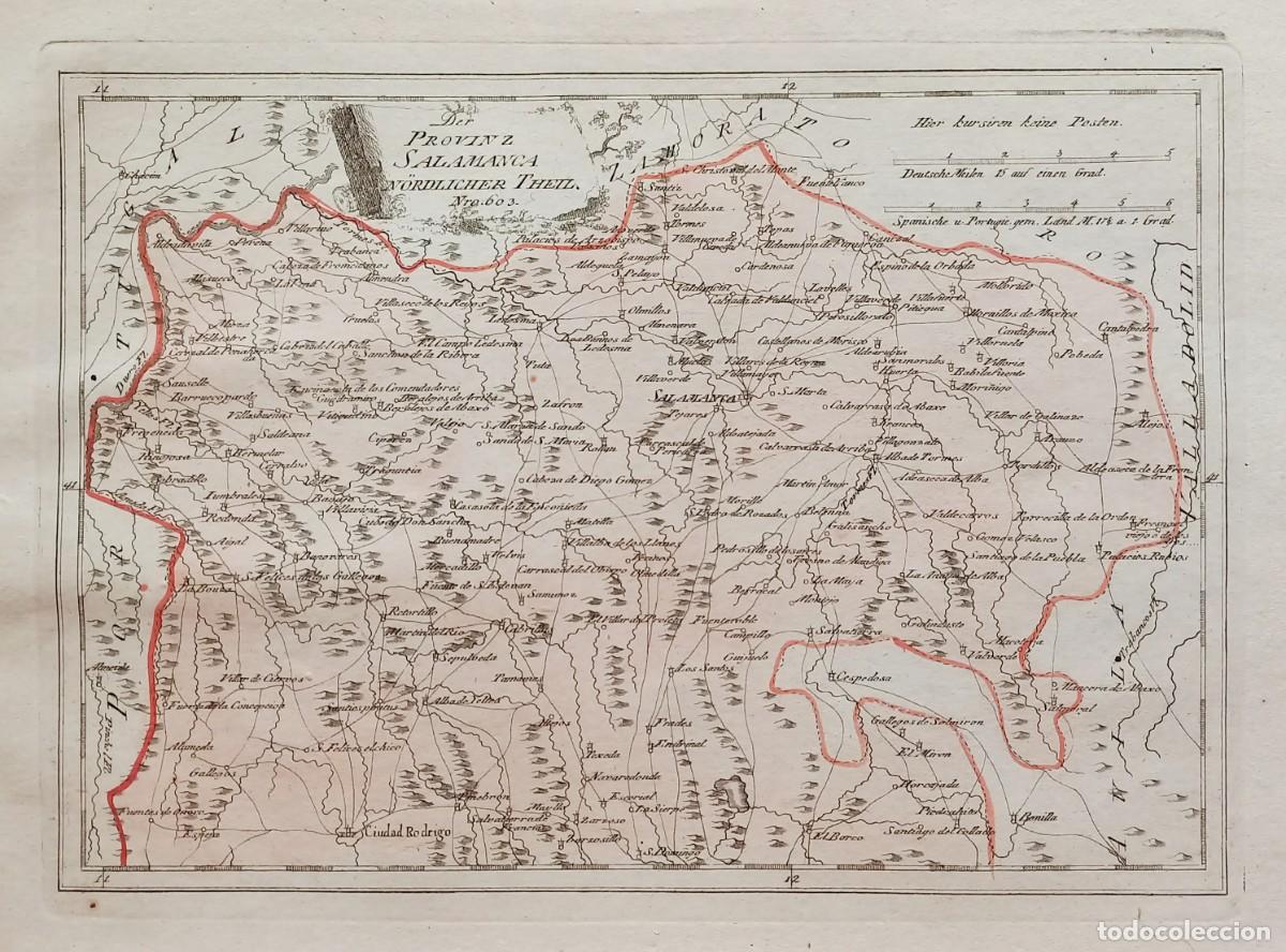 Art: Mapa Provincia antigua de Salamaca - Reilly - A&ntilde;o 1791