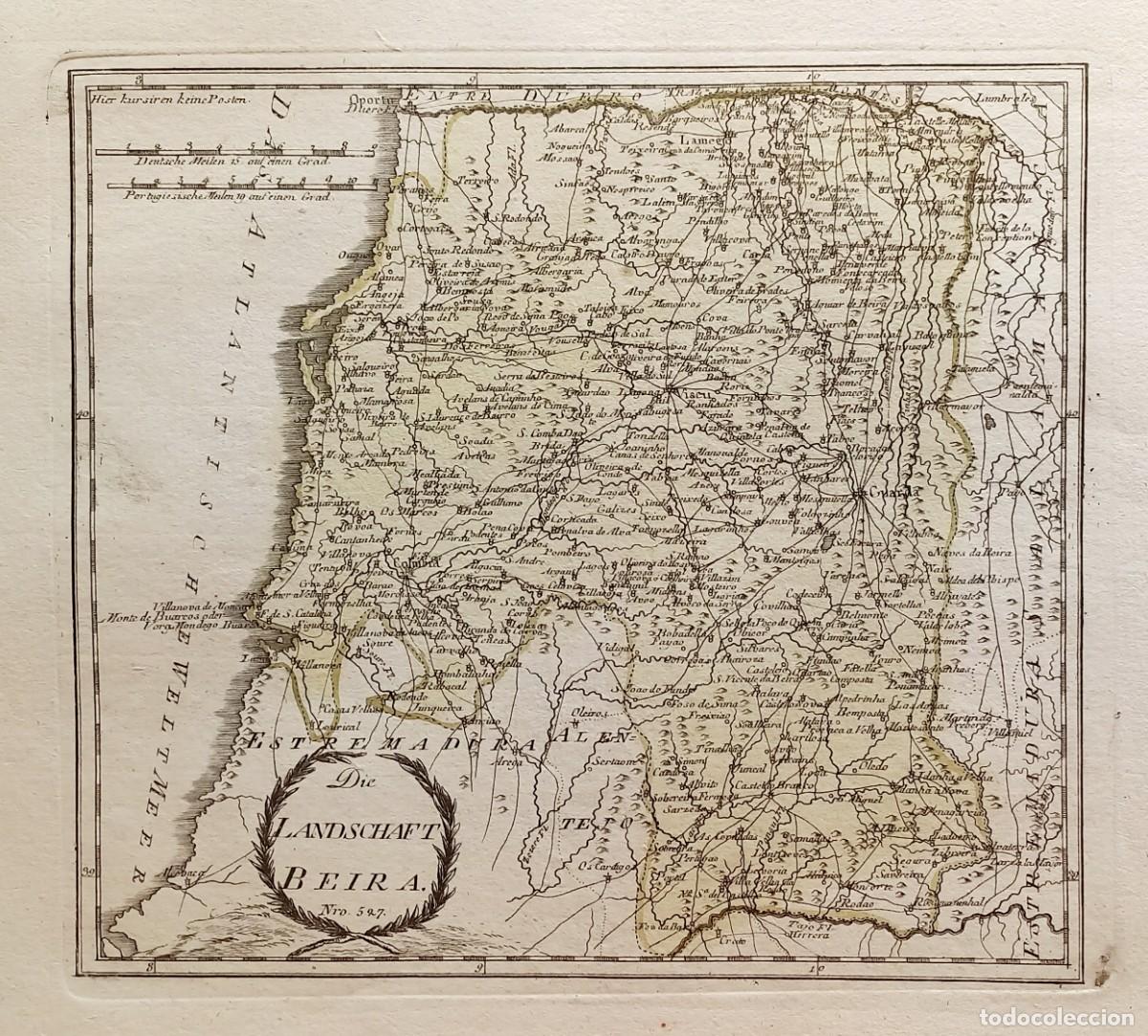 Art: Mapa de Beira - Portugal - Reilly - A&ntilde;o 1791