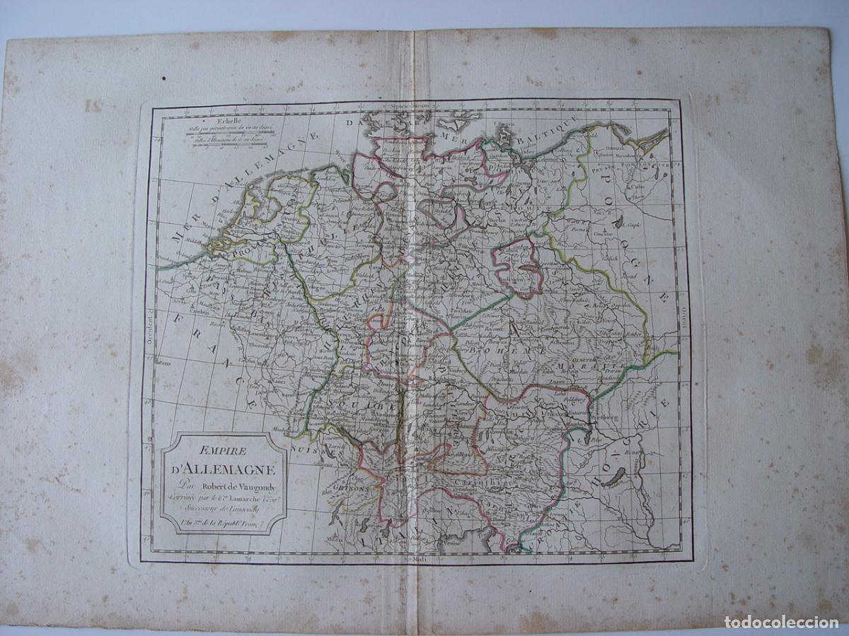 Art: Empire d'Allemagne - Grabado original de Robert de Vaugondy - 1794-95