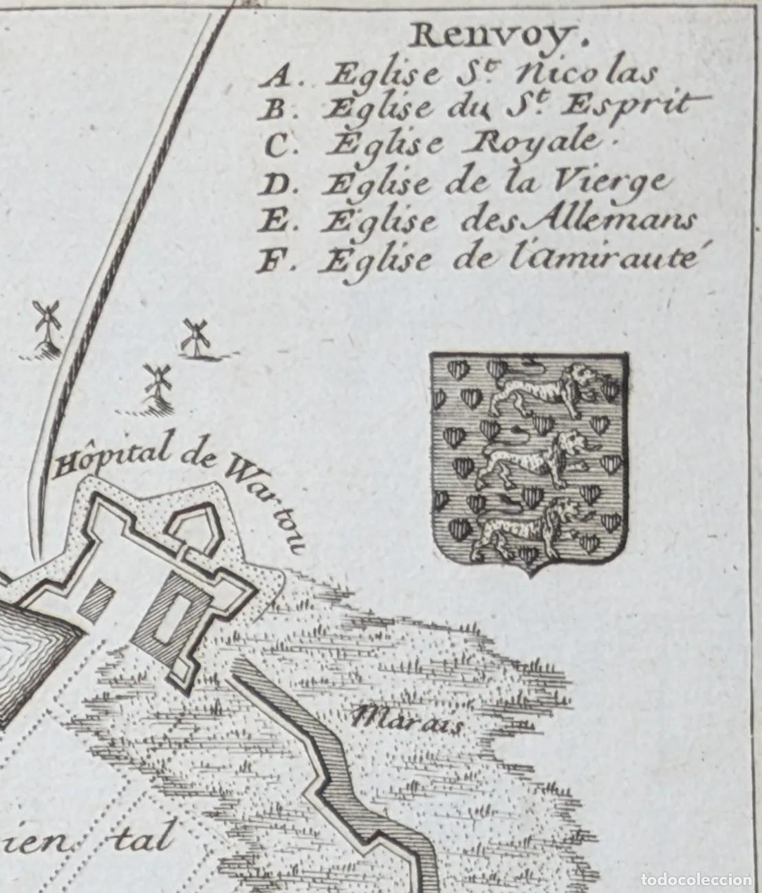 Arte: &ldquo;[K&oslash;benhavn] Copenhague Ville Capitale du Royaume de Dannemarq&rdquo; [Plano de Copenhague, Dinamarca] - D