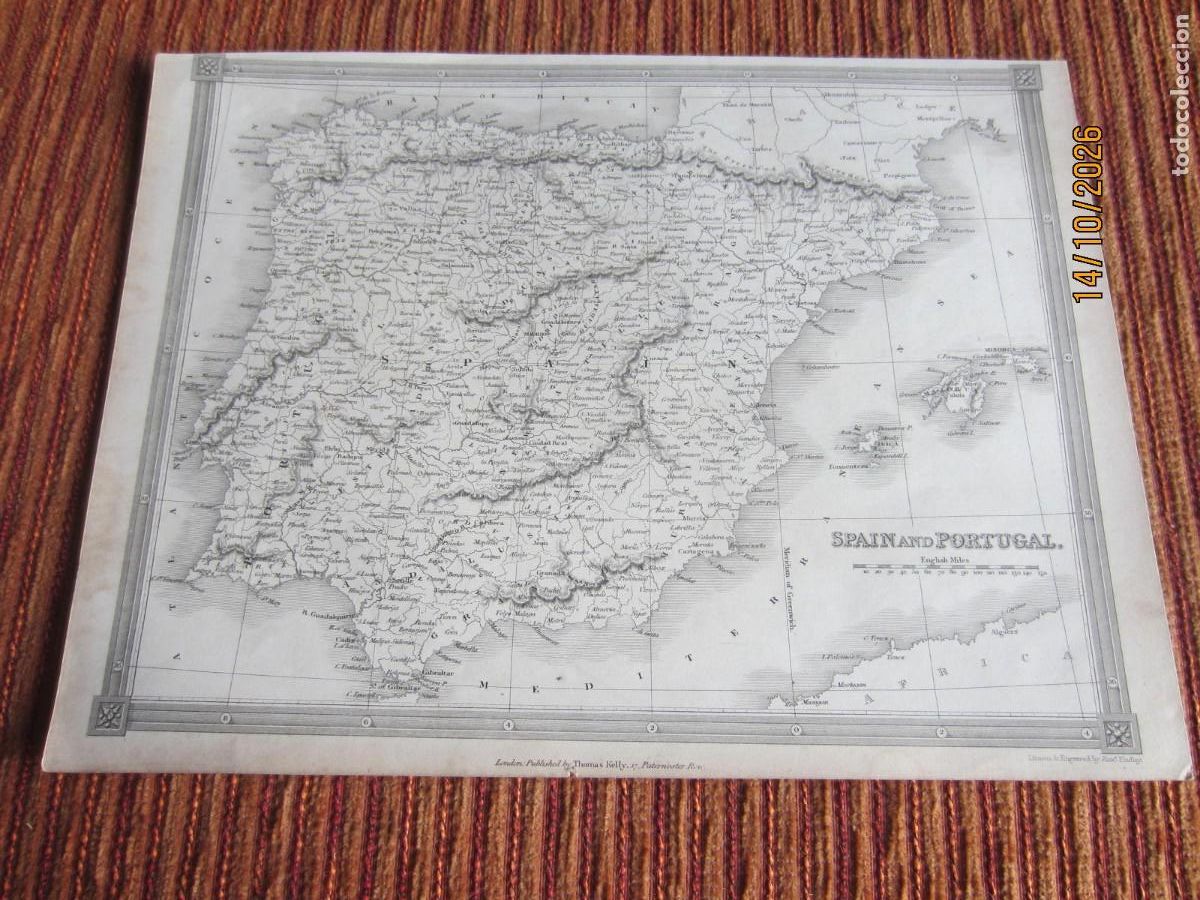 Arte: 1834-MAPA DE ESPA&Ntilde;A. POR ALEXANDER KELLY