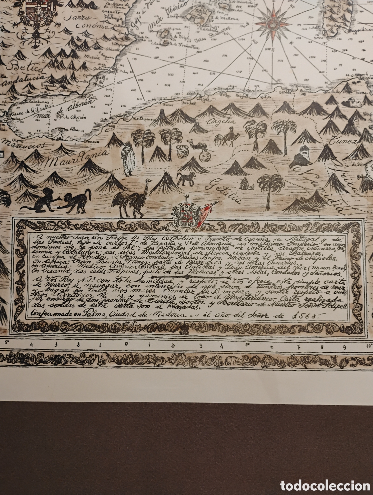 Arte: Mapa cartogr&aacute;fico 1568 - Foto 2