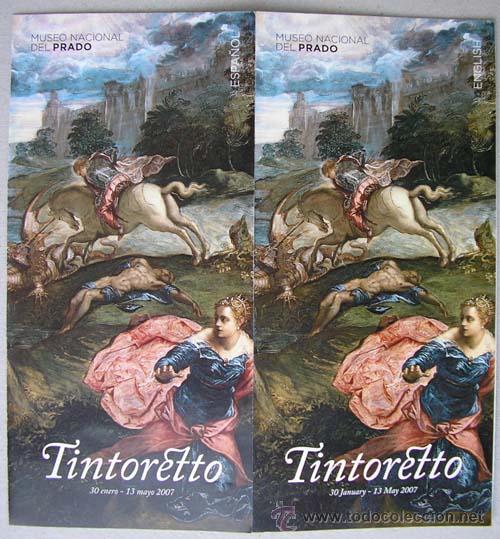Arte: TRIPTICO EXPOSICION TINTORETTO - MUSEO DEL PRADO - Foto 1