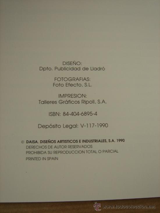 Arte: LIBRO LLADRO - EL ESPLENDOR DE LA FORMA - EDICION 1991 - CATALOGO - Foto 3