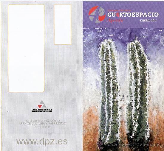 Art: Cu4arto Espacio, Agenda. Enero 2007. Folleto informativo.Diputaci&oacute;n de Zaragoza.