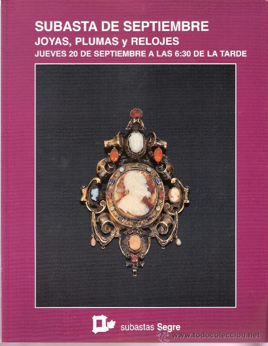Kunst: Subastas Segre. Joyas, plumas, relojes. N&ordm; 46. Septiembre de 2007.