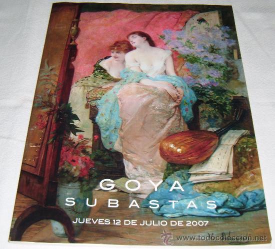 Art: Catalogo Goya subastas julio 2007