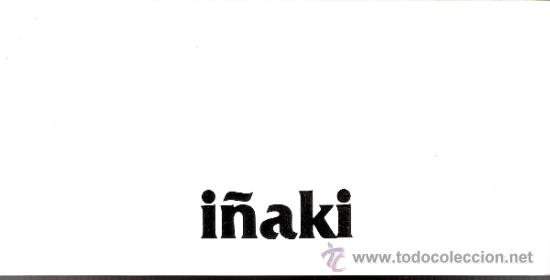 Arte: I&ntilde;aki. Diciembre 1986. Galeria Itxaso.Zaragoza. 21 x 10 cmtrs. D&iacute;ptico.