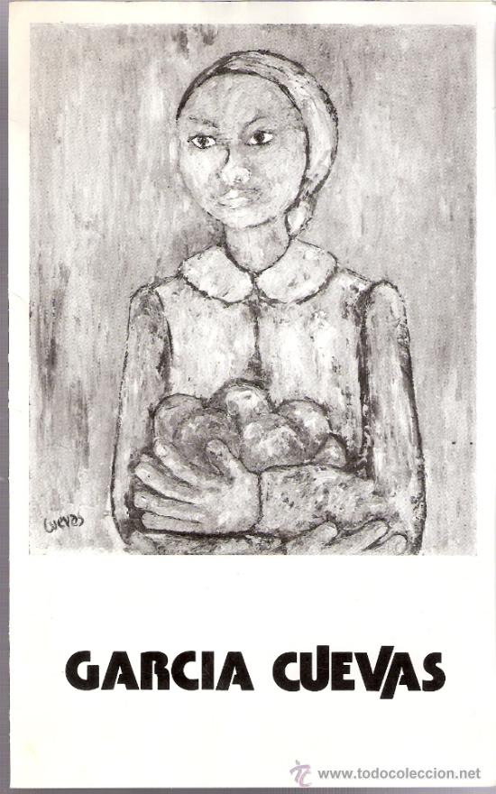 Kunst: Garcia Cuevas.Febrero 1982.Caja Rural del Jal&oacute;n.Zaragoza.21 x 13 cmtrs. Diptico.Sucio.