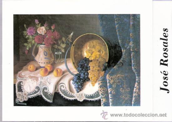 Kunst: Jos&eacute; Rosales. Galer&iacute;a Itxaso. Zaragoza. 17'5 x 12'5 cmtrs. D&iacute;ptico.